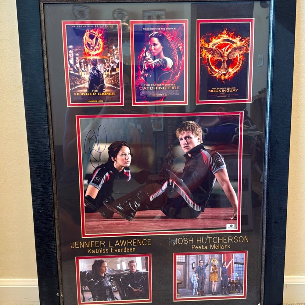 Jennifer Lawrence and Josh Hutcherson Autographs
